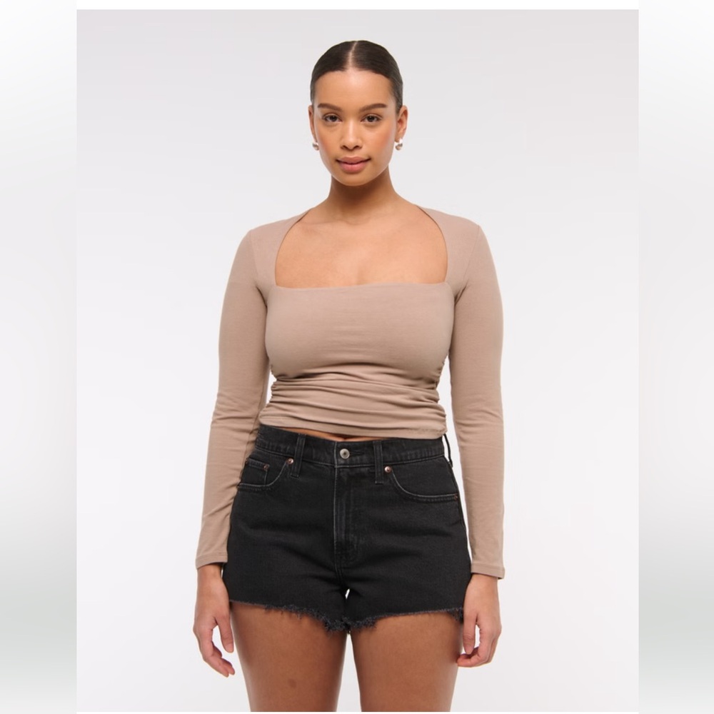 Abercrombie High Rise Mom Shorts- Curve Love